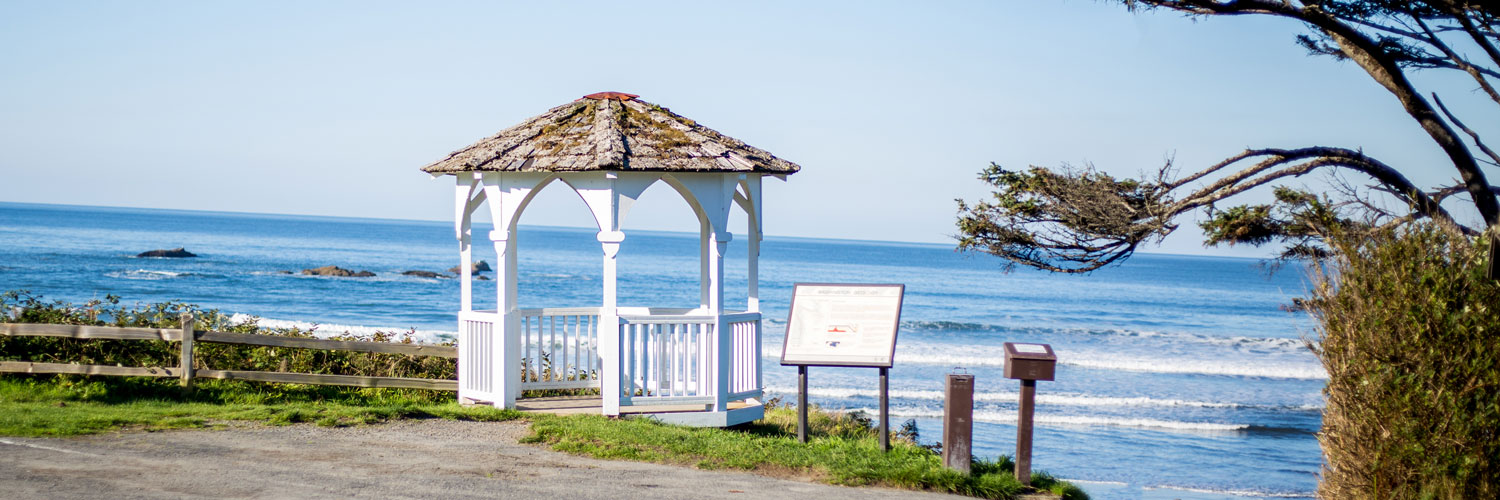 Host intimate weddings at Kalaloch Lodge at the gazebo overlooking the ocean.