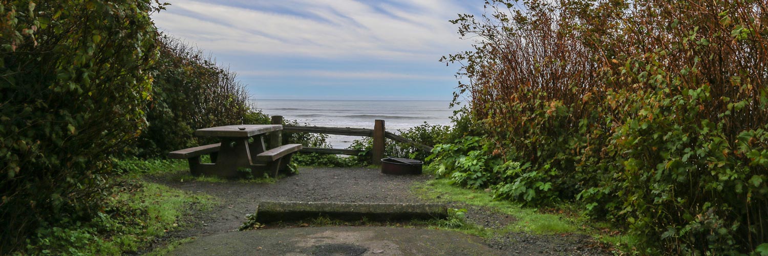 Enjoy a group campsite just a quarter-mile south of Kalaloch